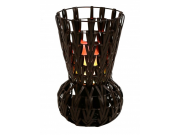 Luxa Flamelighting Chevron Leather High Vase